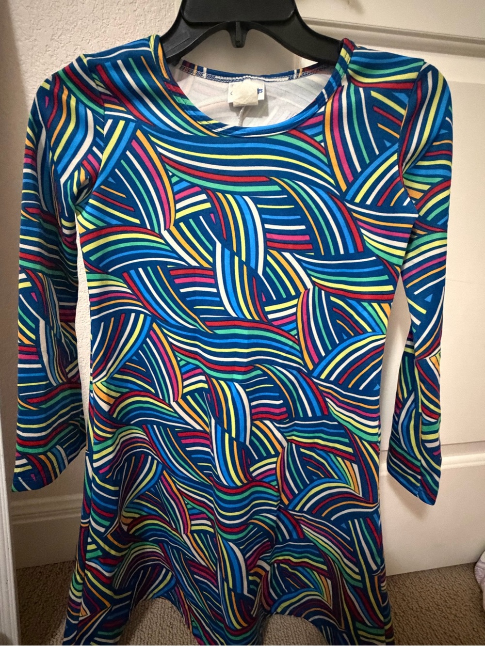 Kids rainbow Multicolor Long Sleeve Patterned Top
